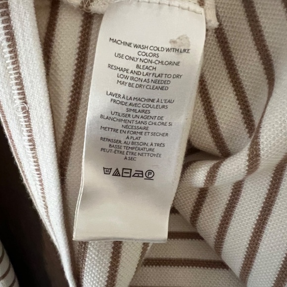 Maeve by Anthropologie Oversized Slouchy Striped Long Bell Sleeve Tee Size S EUC - Picture 8 of 9